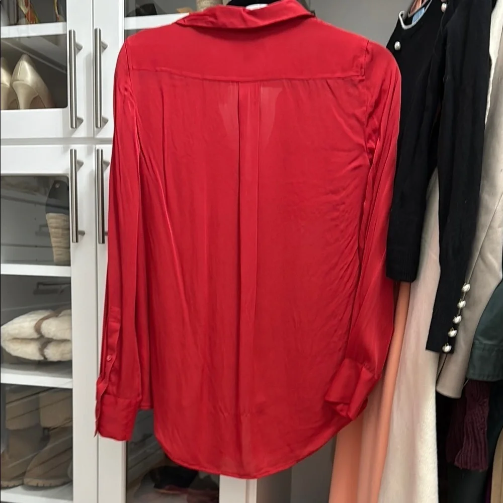 J. Crew Vibrant Red Button Down Shirt